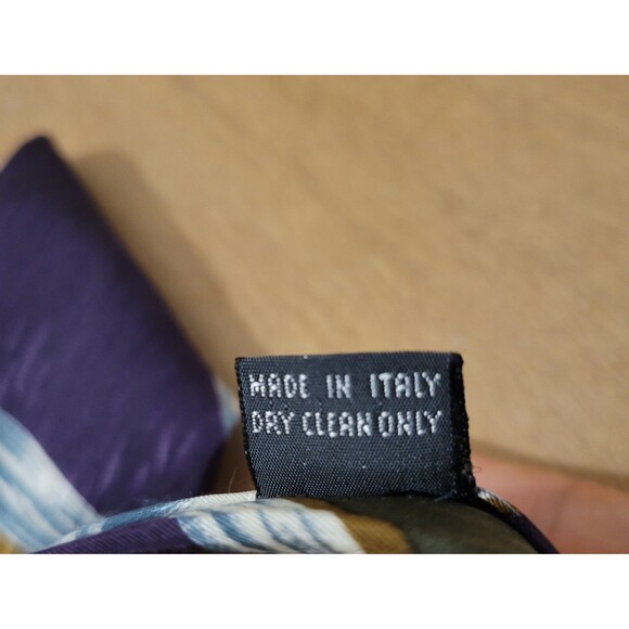 Canali Milano Mens Tie Necktie Artsy Silk Italy 4” x 57.5 to 58” Flaw!! - Picture 9 of 14